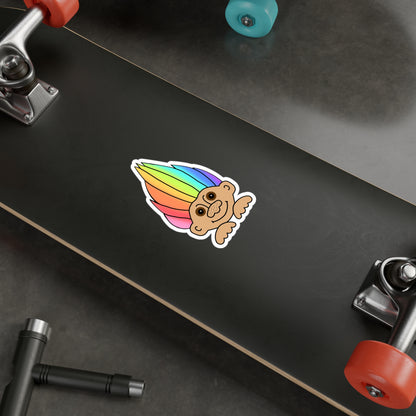 Rainbow Troll Vinyl Decal