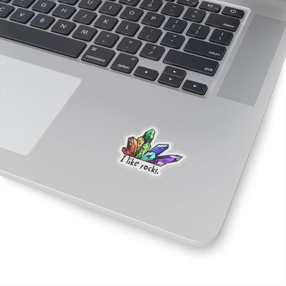 I Like Rocks Sticker