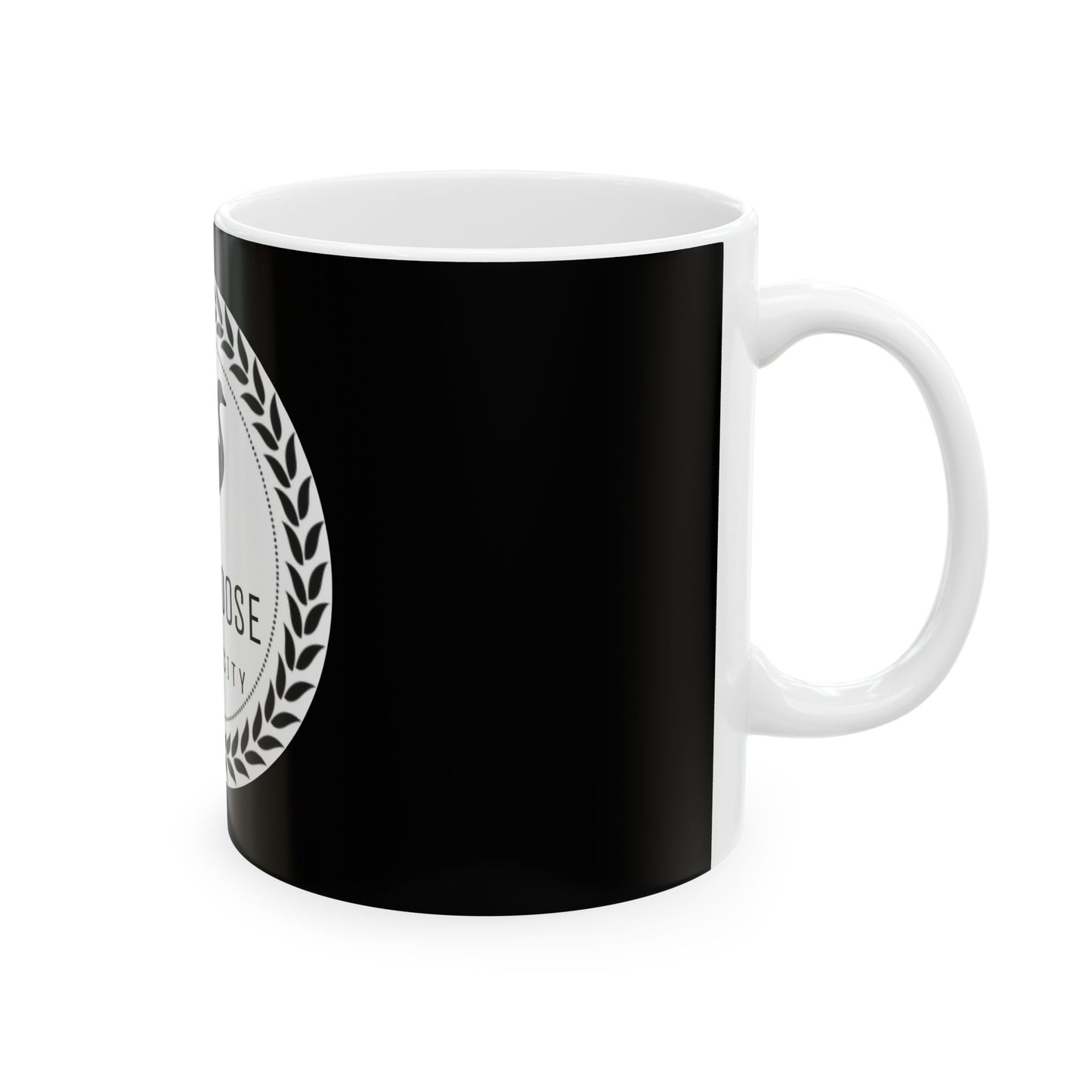 Silly Goose University Black Ceramic Mug 11oz