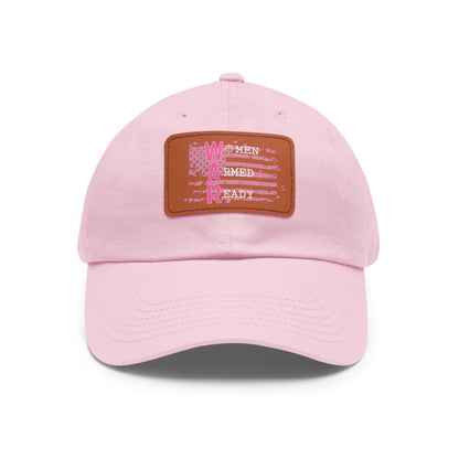Women Armed & Ready Pink Flag With Leather Patch