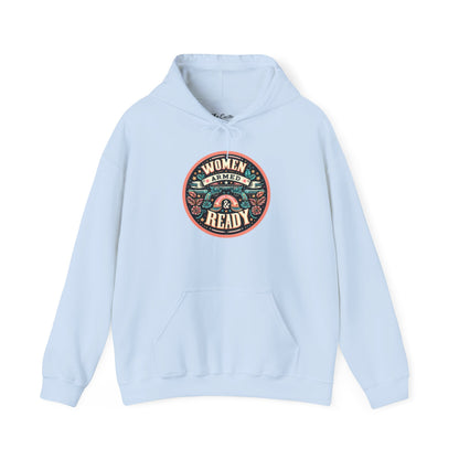 Women Armed & Ready Digital Design Hooded Sweatshirt