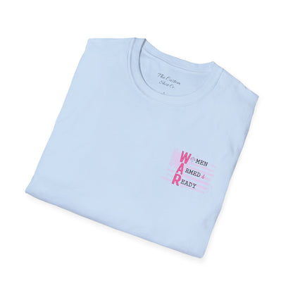 Women Armed & Ready Pink USA Flag T-Shirt