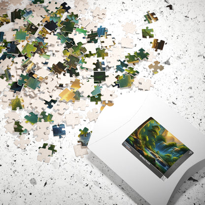 Nature Waterfall Jigsaw Puzzle - 110, 252, 520, 1014-piece