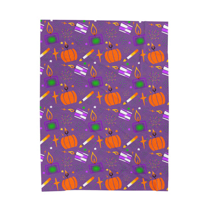 Halloween Velveteen Plush Blanket
