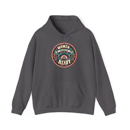 Women Armed & Ready Digital Design Hooded Sweatshirt