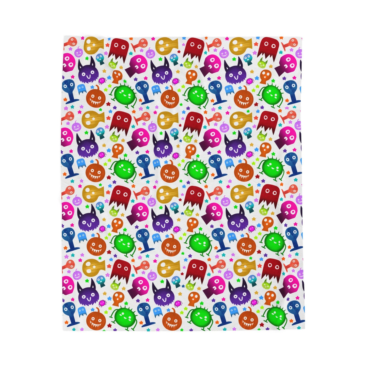 Colorful Halloween Plush Blanket