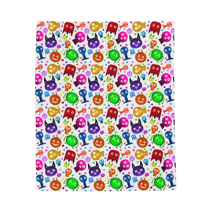 Colorful Halloween Plush Blanket
