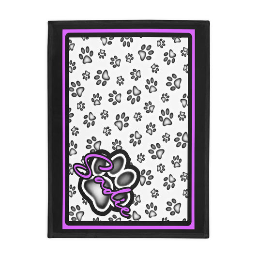 Sadie Plush Fleece Dog Blanket