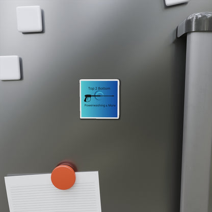 Top 2 Bottom Power Washing Die-Cut Magnet - Top 2 Bottom Design for Home & Business