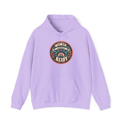 Women Armed & Ready Digital Design Hooded Sweatshirt