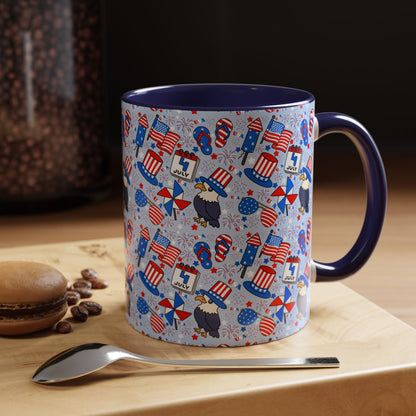 Patriotic Accent Coffee Mug