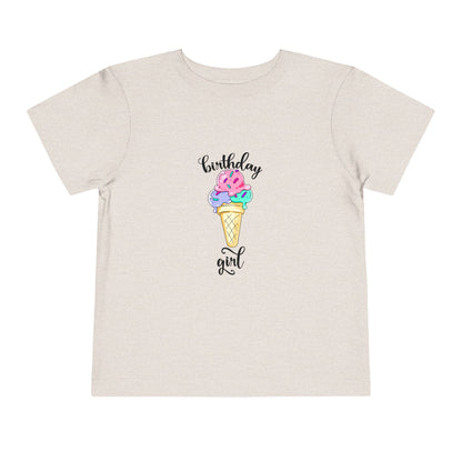 Toddler Short Sleeve Tee - Ice Cream Design
