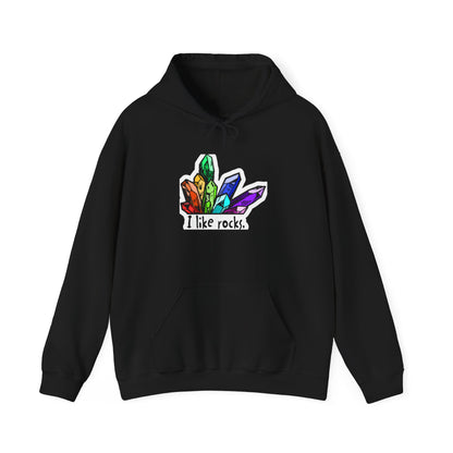 I Like Rocks Hooded Sweatshirt