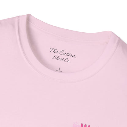 Women Armed & Ready Pink USA Flag Front Print Only T-Shirt