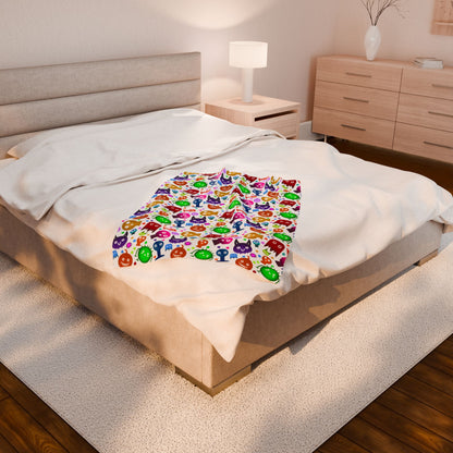 Colorful Halloween Plush Blanket
