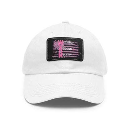 Women Armed & Ready Pink Flag With Leather Patch