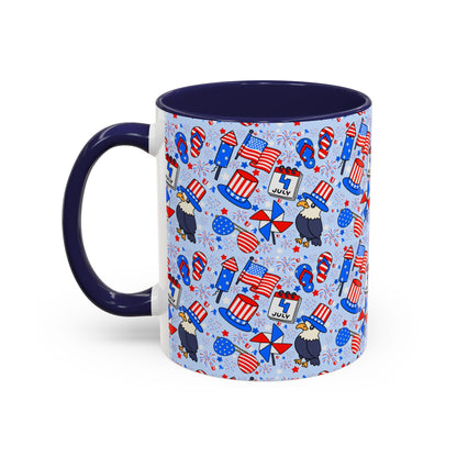 Patriotic Accent Coffee Mug