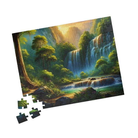 Nature Waterfall Jigsaw Puzzle - 110, 252, 520, 1014-piece