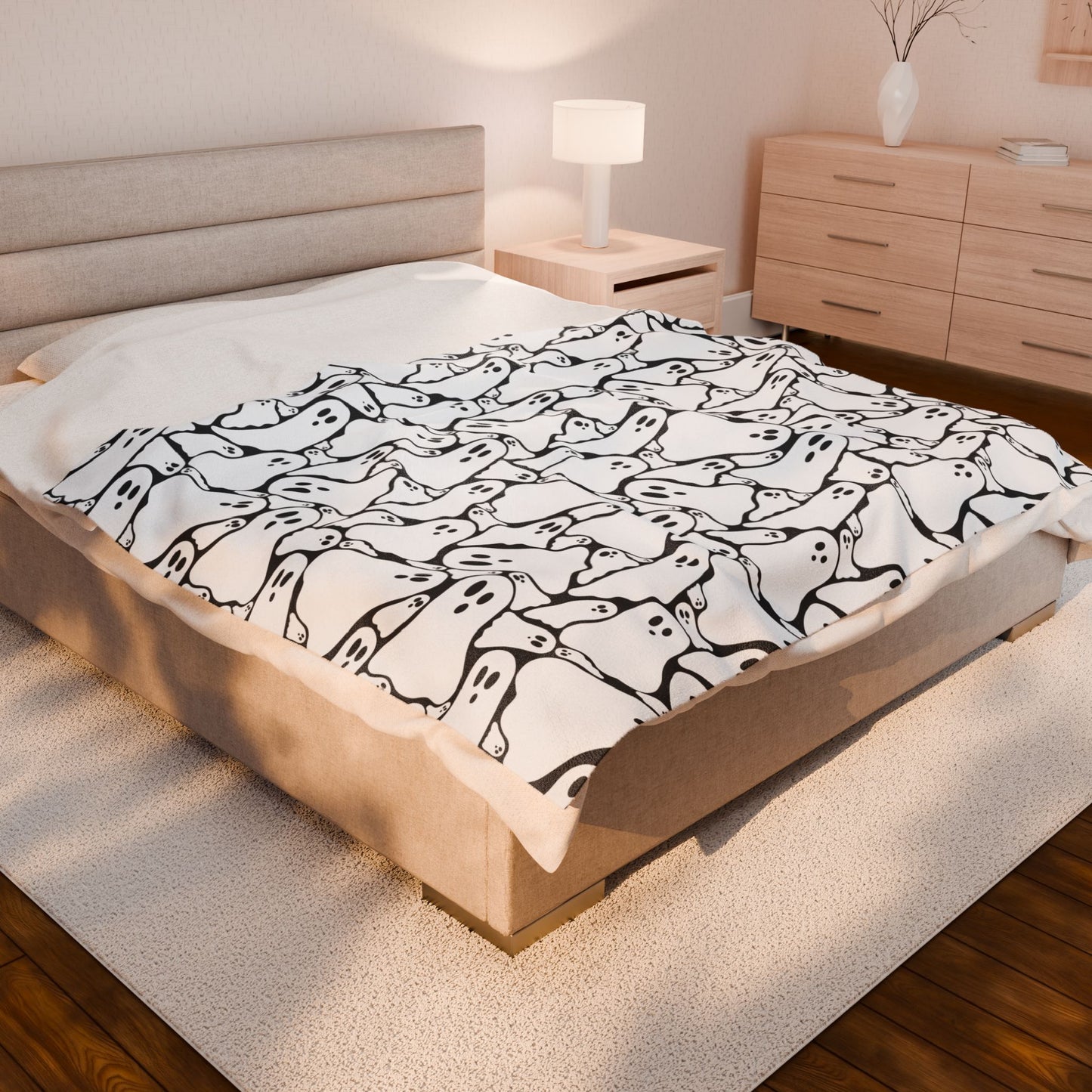 Spooky Ghost Plush Blanket