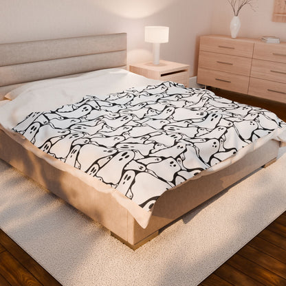 Spooky Ghost Plush Blanket