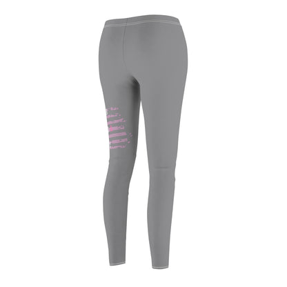 Women Armed & Ready Grey Casual Leggings