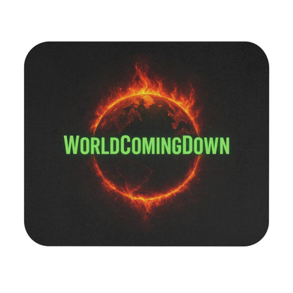 World Coming Down Fiery Eclipse Gaming Mouse Pad