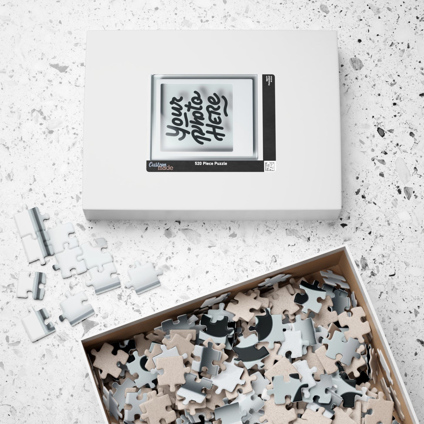 Model Customizable Photo Puzzle - Unique 110, 252, 520, 1014-Piece Gift for Family and Friends