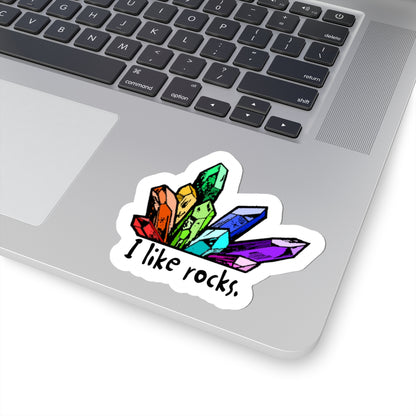 I Like Rocks Sticker