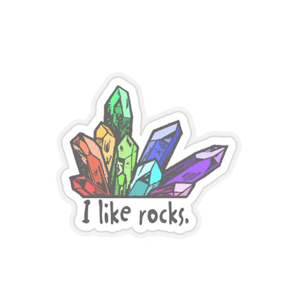 I Like Rocks Sticker