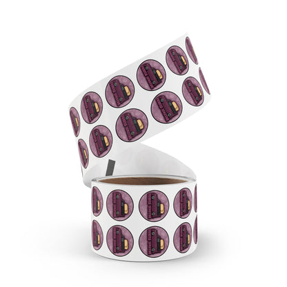 Purple Toaster Sticker Roll