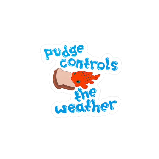 Pudge Controls the Weather - Lilo & Stich - Kiss-Cut Vinyl Sticker
