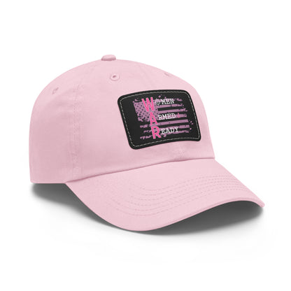 Women Armed & Ready Pink Flag With Leather Patch