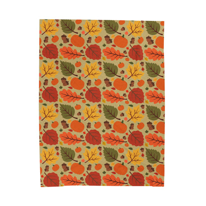 Autumn Harvest Velveteen Plush Blanket