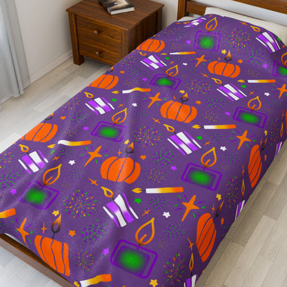 Halloween Velveteen Plush Blanket