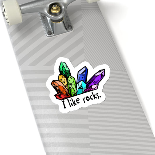 I Like Rocks Sticker