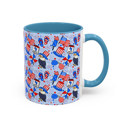 Patriotic Accent Coffee Mug