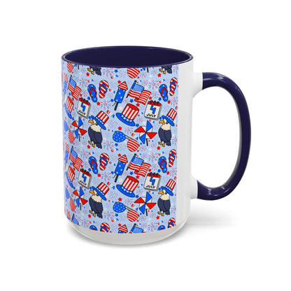 Patriotic Accent Coffee Mug