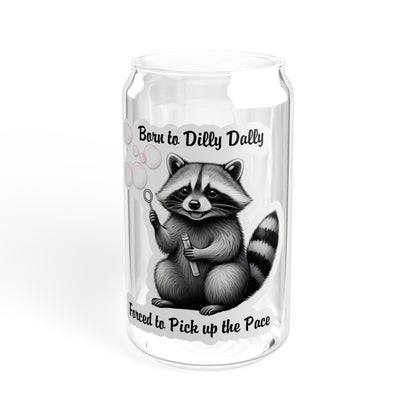 Born To Dilly Dally 16oz Sipper Glass