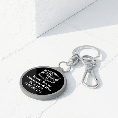 Black Keyring Tag - Hellertown Crossroads Hotel