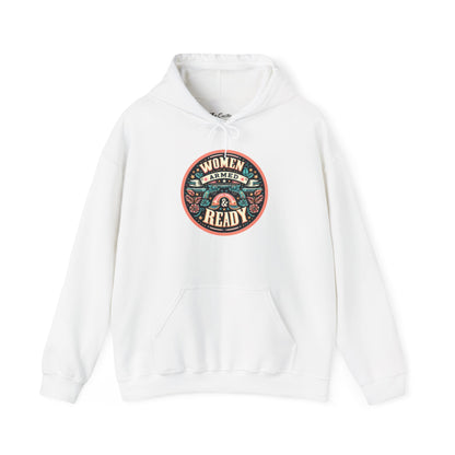 Women Armed & Ready Digital Design Hooded Sweatshirt