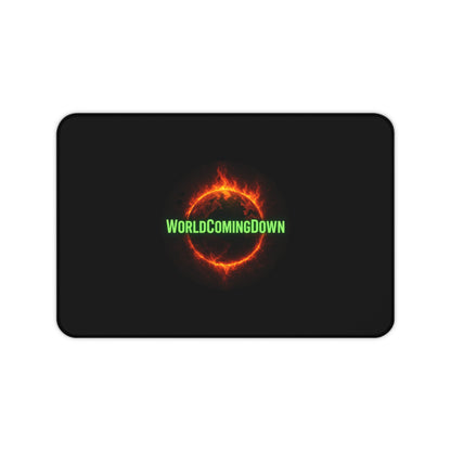 World Coming Down Fiery Eclipse Gaming Desk Mat