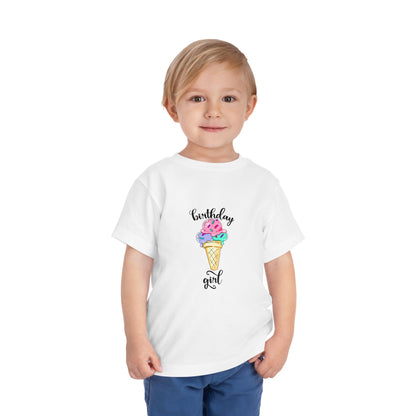 Toddler Short Sleeve Tee - Ice Cream Design