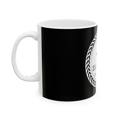 Silly Goose University Black Ceramic Mug 11oz