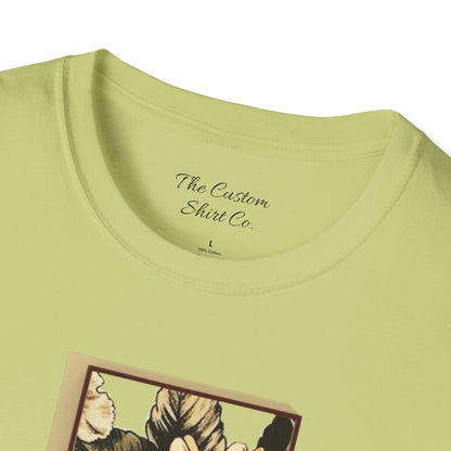 custom vintage flower shirt yellow green neck