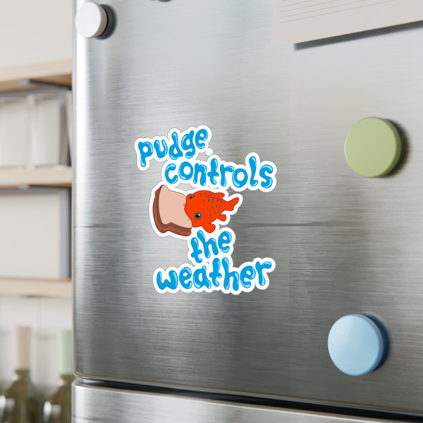 Pudge Controls the Weather - Lilo & Stich - Kiss-Cut Vinyl Sticker