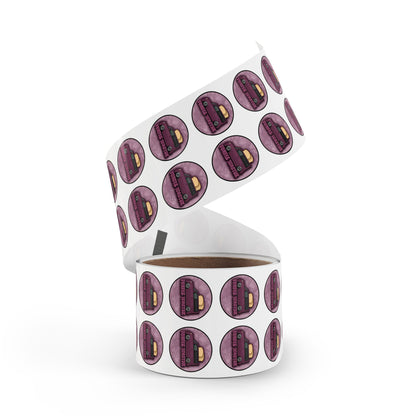Purple Toaster Sticker Roll