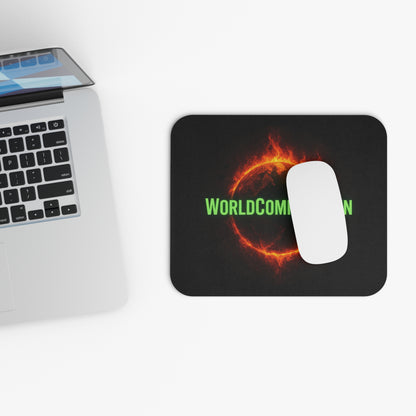 World Coming Down Fiery Eclipse Gaming Mouse Pad