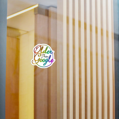 Older Than Google Colorful Kiss-Cut Vinyl Decal