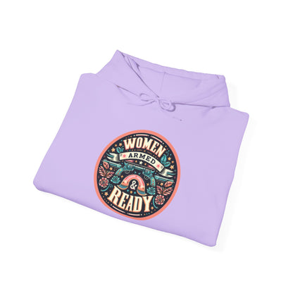 Women Armed & Ready Digital Design Hooded Sweatshirt
