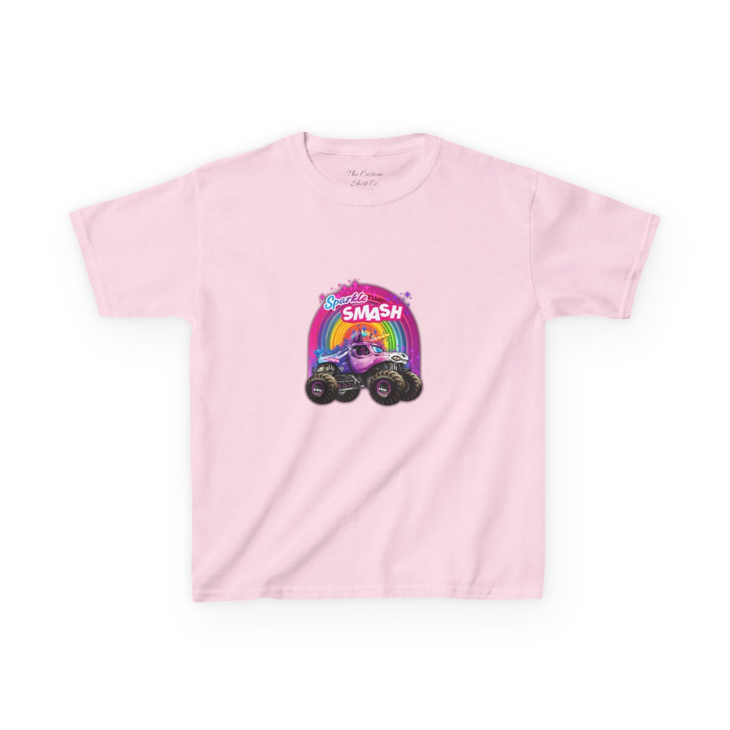 Kids Tee — Rainbow Monster Truck "Smash" Graphic